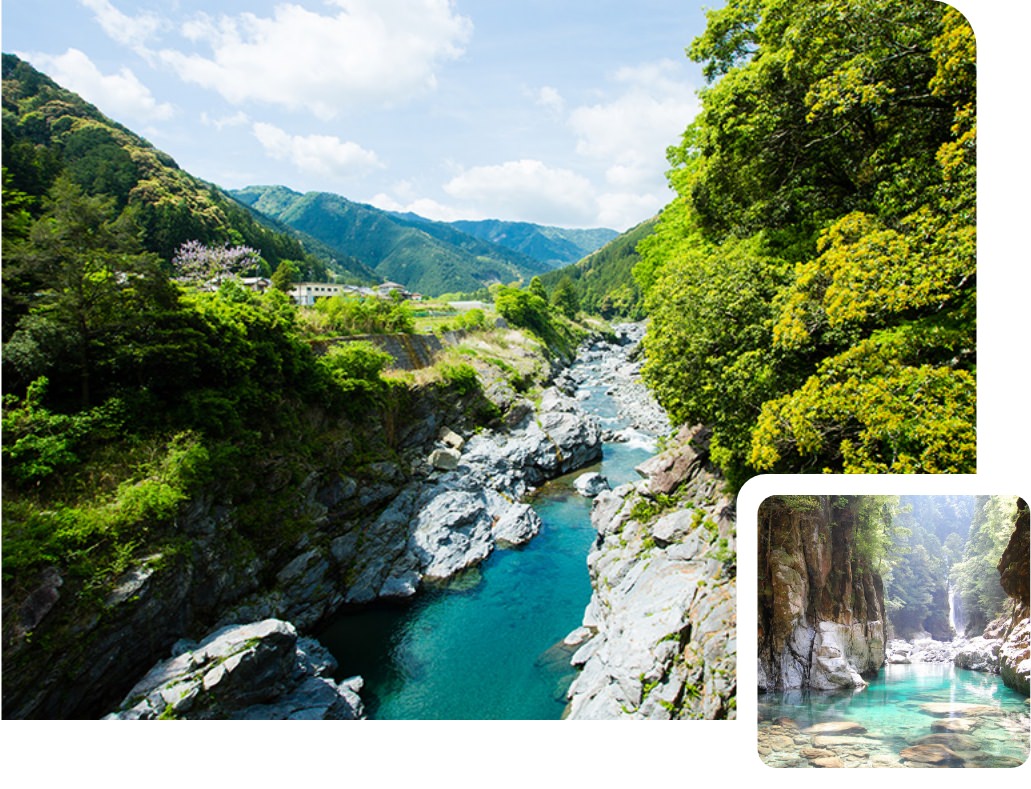 魅力のひとつは何といっても、大自然！